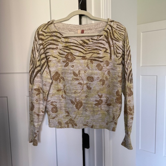 Pilcro Anthropologie Sweater Yellow Knit Pullover - Picture 4 of 7